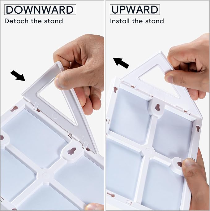 White Board Dry Erase Board 11.8 x 8.3 Inches, Small Stand-Up or Hangable Desktop Dry Erase White Board, with 2Markers, Dry Erase Whiteboard Easel for Desk
