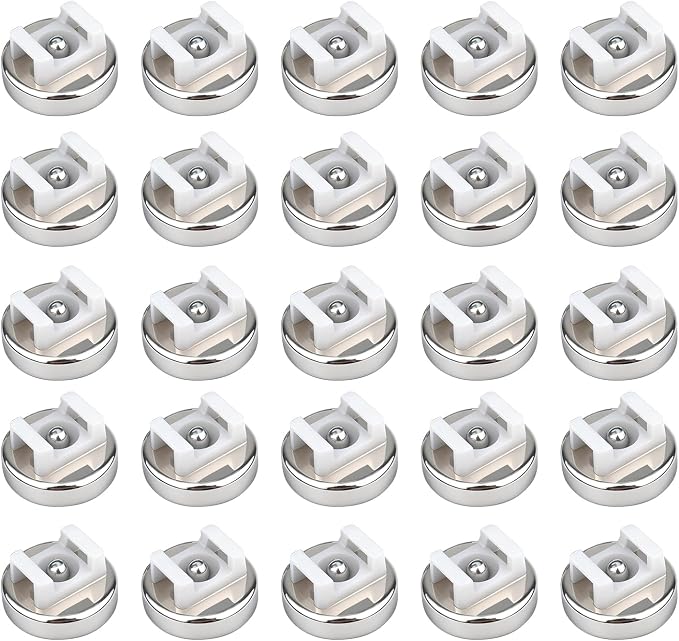 Magnetic Cable Zip Tie Base, Heavy Duty 25lbs Vertical Tension, Multipurpose Wire Clips Management Holder, Supplies for Electrical Cable Wire Organization (20mm, Count, 20)