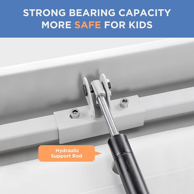 Commercial Baby Changing Station Wall Mounted, Horizontal Fold-Down Baby Changing Table, Heavy Duty 200lb Capacity, Space Saving Diaper Changing Station for Restroom & Public Facilities