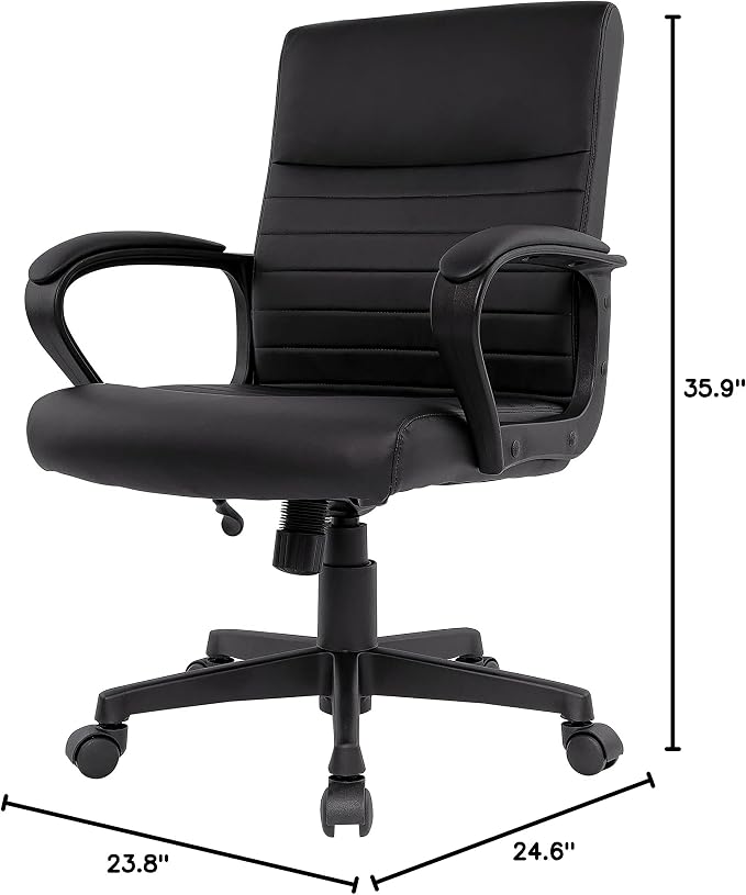 STAPLES Tervina Luxura Mid-Back Manager Chair