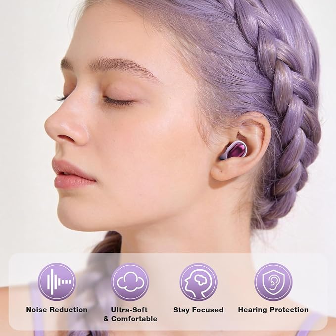 Yawsoy Noise Cancelling Ear Plugs - Ultimate Hearing Protection | 40dB SNR noise reduction, ultra-comfy & custom fit, reusable silicone ear plugs for sleep, focus, travel & noise sensitivity