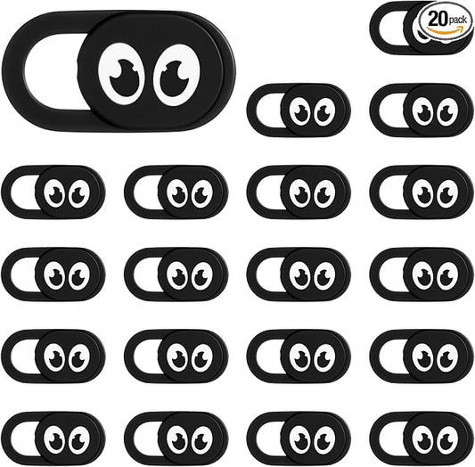 20 Pcs Webcam Cover Slide, Ultra Thin Laptop Camera Cover Universal Web CameraCover Webcam Cameras Blocker Slider for Laptop Computer Smartphone Tablet Privacy Security