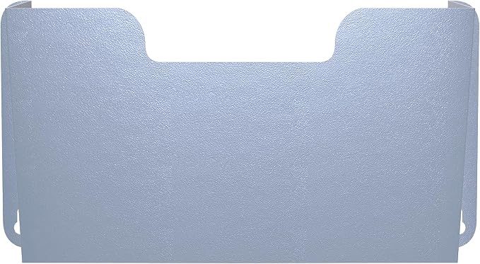 OSKIE DR POCKET RACK Wall-Mounted File Rack, Single Pocket, Metal Organizer for Letter-Sized Documents, Space-Saving Desktop Organizer, 14 x 2.5 x 7.5 inches (Grayblue)
