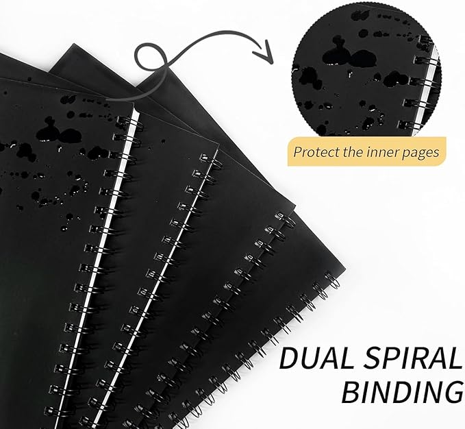 Bullet Dotted Spiral Notebook 8.5" x 11" A4 Large Dot Grid Journal, 100 GSM Thick Dot Paper,160 Pages Journaling Notebooks for Writing Drawing Women Men Work School Supplies