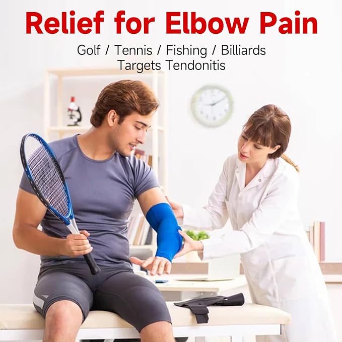 FitBeast Flex Therapy Bar, Tennis Elbow Therapy Bar - Ideal for Relieve Tendonitis Pain & Improve Grip Strength, Fitness Resistance Bar for Golfers Elbow & Tendinitis, Twist Bar for Physical Therapy
