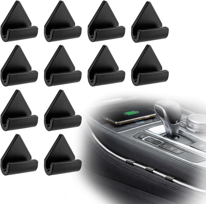 12 Pcs Car Trim Cable Clips, Wire Organizer for Vehicle Interior, Cord-B(02), Easy Installation, Ideal for Phone Chargers, Dash Cams