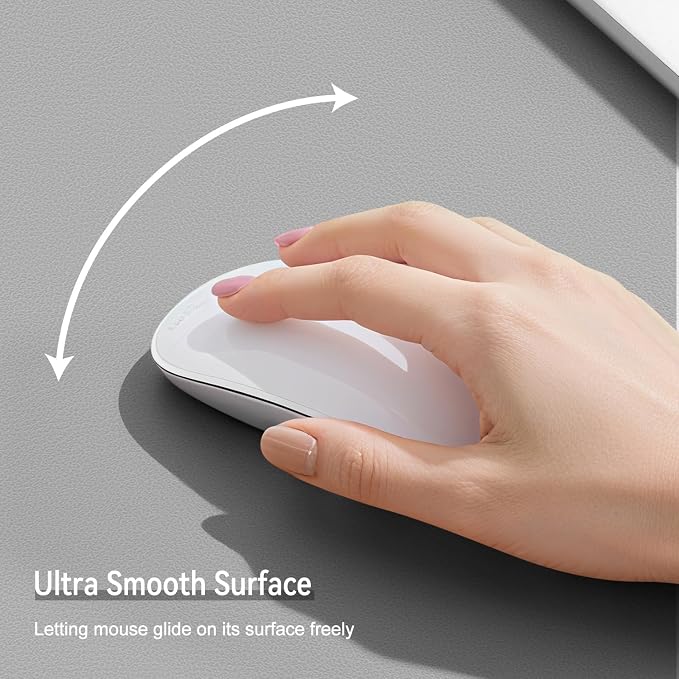 Dual Sided Leather Desk Mat - Waterproof Desk Pad - Ideal for Large Mouse Pad and Desk Mats on Top of Desks (Gray, 25"*13")