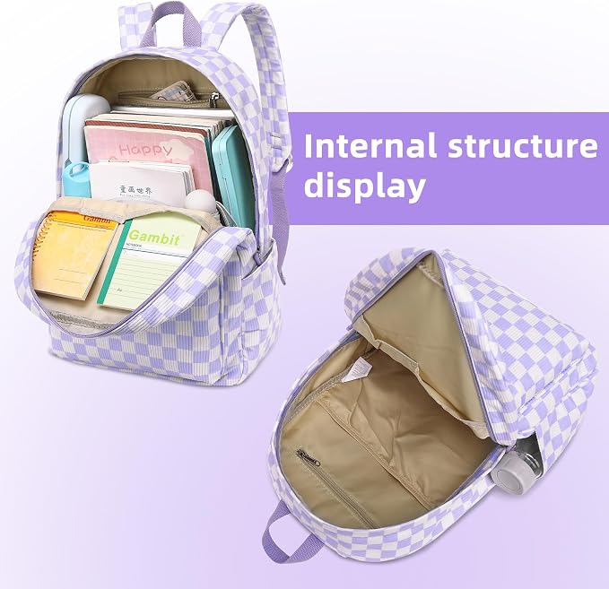 LEDAOU Backpack for Girls School Bag Kids Bookbag Teen Backpack Set Daypack with Lunch Bag and Pencil Case | Kids