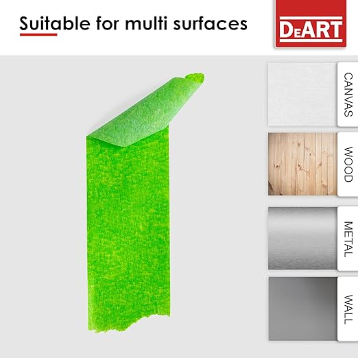 DEART Colored Masking Tape Painters Tape Writable 12, 8 or 6 Pack - 1 inch or 0.6 Inches for Arts & Crafts Labeling, Coding, Art Supplies, Whiteboard Tape, Craft Supplies (6, 1 in Large (20 Yd))