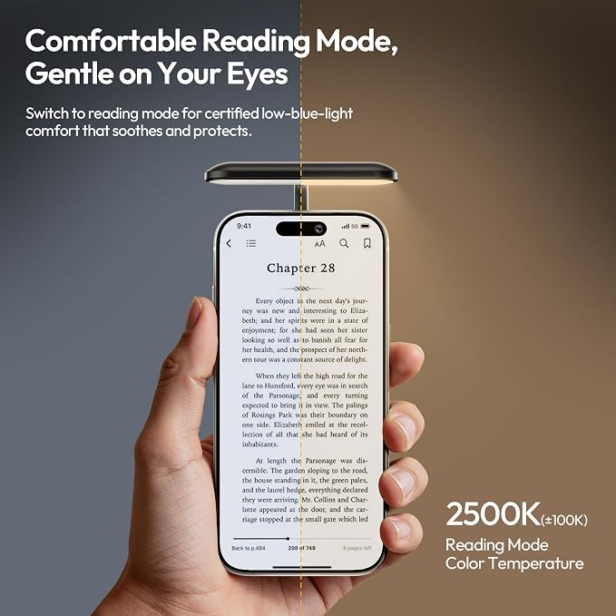 ULANZI M10 Magnetic Selfie Light - Gooseneck LED Phone Fill Light Portable Video Conference Lighting, 5 Brightness Levels & Modes, Flexible Arm LED Lights for iPhone/Android/iPad/Laptop/Photo/Reading