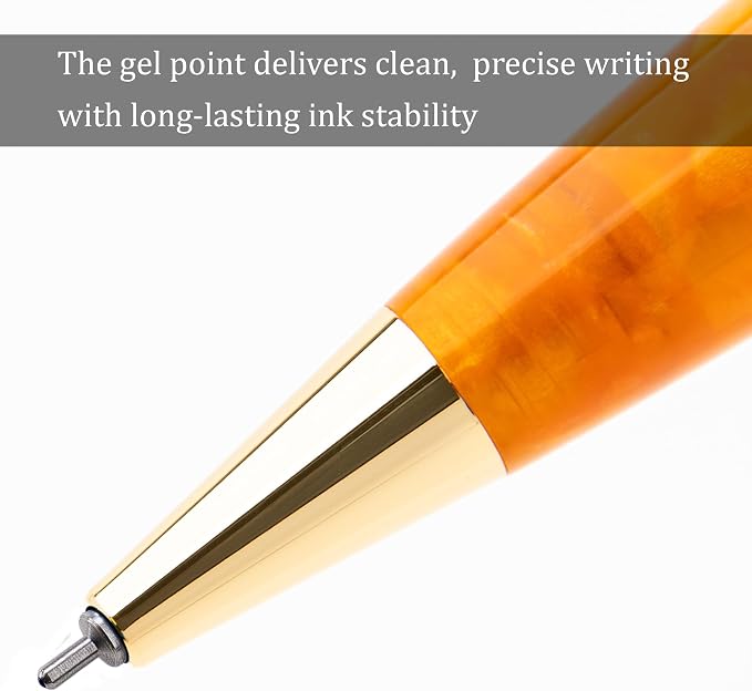 Conklin All American Gel Pen Sunburst Orange | Luxury Gel Pen with Refillable Ink | Bold Color, Smooth Writing, Elegant Design