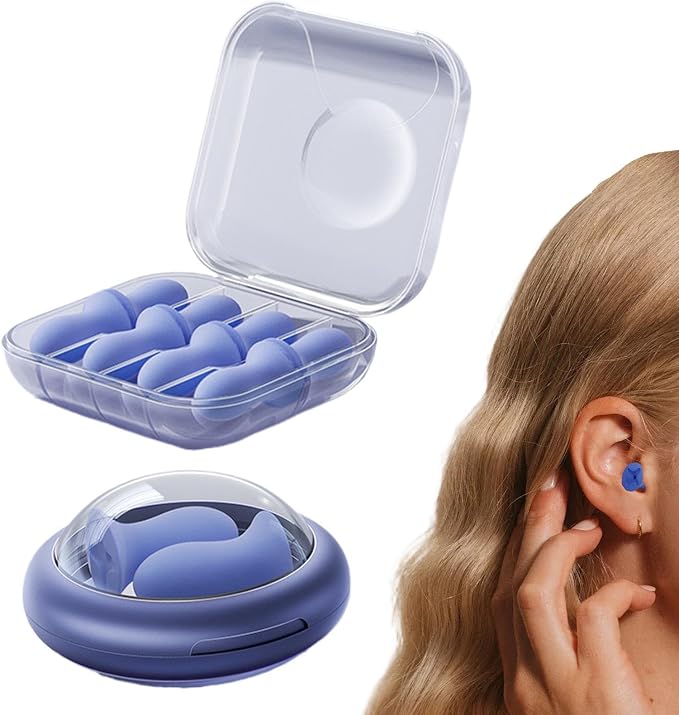 Noise Cancelling Ear Plugs, Enhanced Focus and Rest, 1.3x2.1x2cm, Noise Reduction Ear Plugs, Hearing Protection Earplugs, Travel Versatility, for Musicians Light Sleepers
