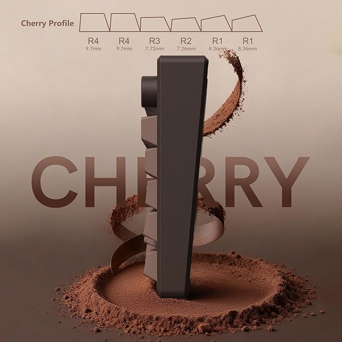 Womier Keycaps for Mechanical Keyboard, PBT Keycaps Cherry Profile, Shine Through Key Cap 60 65 75 100 Percent for 61/64/68/84/87/100/104/108 Retro Gaming Mechanical Keyboard