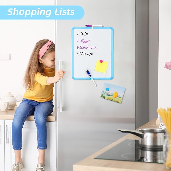 VUSIGN Small White Board Dry Erase, Blue