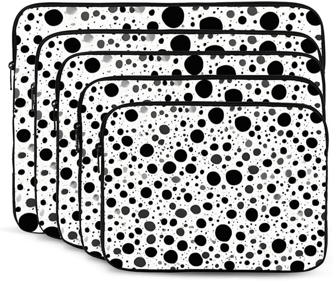 Ink Spot Laptop Sleeve 17 inch, Slim Laptop Bag Case with Zipper, Portable Tablet Computer Carrying Bag for Men Women