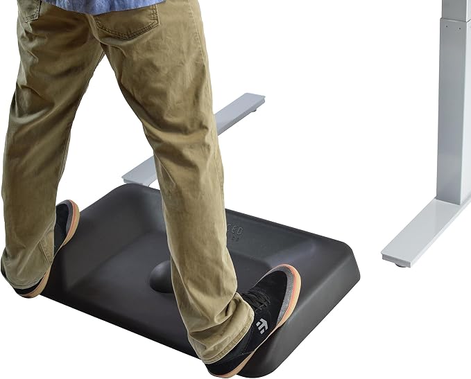 Active Not-Flat Standing Desk Mat w/Massage Ball, Large Anti Fatigue Floor Rug for Kitchen, Office, Home or Garage, Ergonomic Support for Sit-Stand Workstations