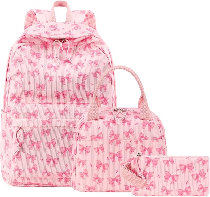 BTOOP School Backpacks for Teen Girls Bookbags Lightweight Kids Backpack School Bags Set with Lunch Box Pencil Case