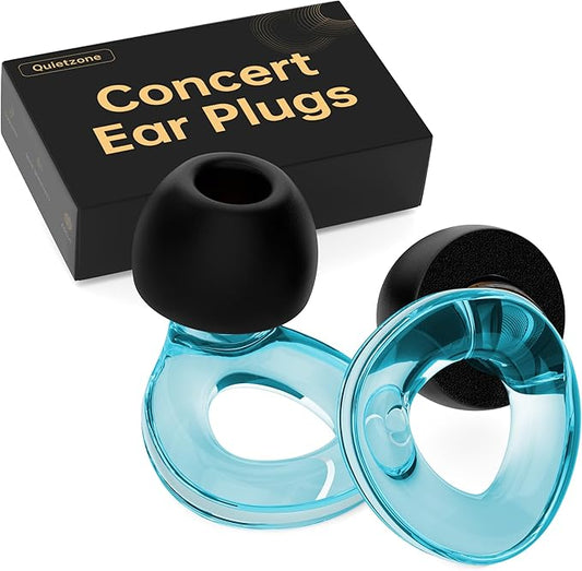 Concert Ear Plugs, 𝟐𝟎𝟐𝟓 𝐔𝐩𝐠𝐫𝐚𝐝𝐞 High Fidelity Hearing Protection Earplugs for Travel、Festival、Rave. Soft Silicone for Noise Reduction, Useful Birthday Gifts for Husband Men Kids Friends