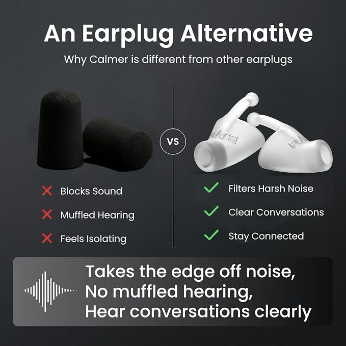Flare Audio Calmer | Noise Reducing Ear Plugs Alternative | Silicone Reusable Ear Plugs for Noise Sensitivity, Focus and Travel | Ear Plugs for Noise Reduction (mini, Mint)