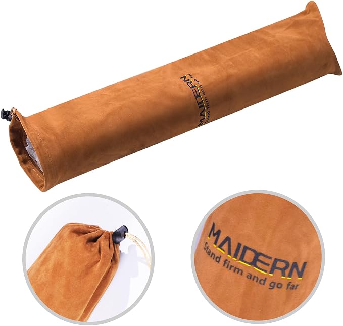 MAIDERN 47.2" x 15.7" Cork & Leather Desk Pad, Large XXL Mat, Full Mouse Pad, Dual Sided Protector for Gaming Home Office (Brown)