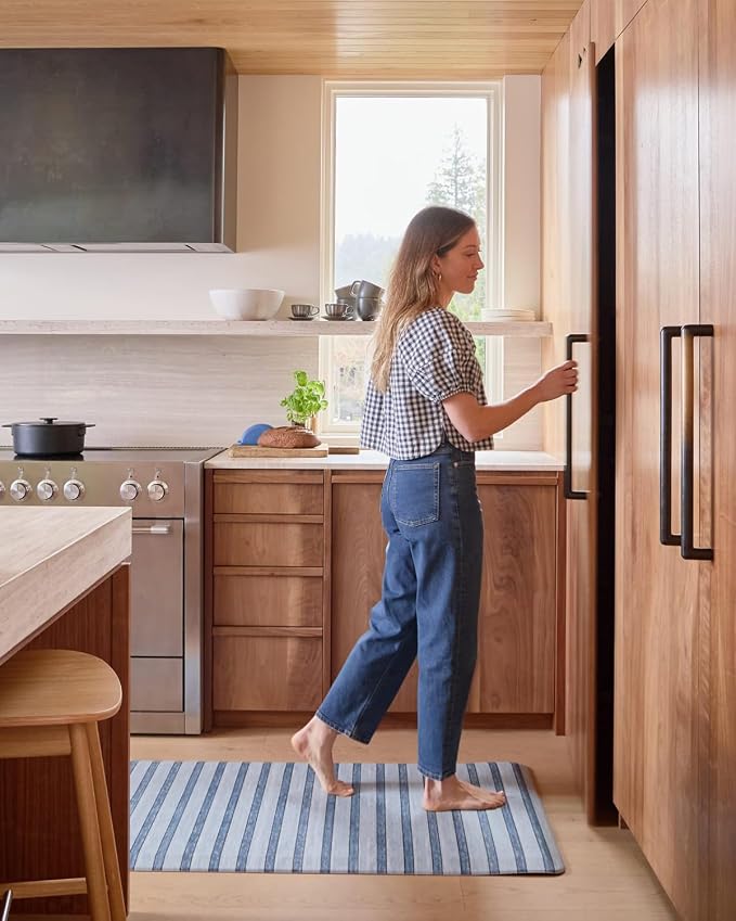 House of Noa Nama Standing Mat – Anti-Fatigue Cushioned Kitchen Mats for Floor | Ergonomic Bounce-Back Foam Kitchen Mats | Anti-Fatigue Mats for Kitchen & Standing | Devon Rivera | 22" x 72"