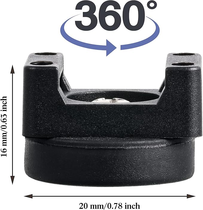 Yookeer 200 Pcs Magnetic Zip Tie Mount Base Black Magnetic Cable Clips Wire Holder Multipurpose Cable Ties Management Base Electrical Supplies for Wire (22 mm)