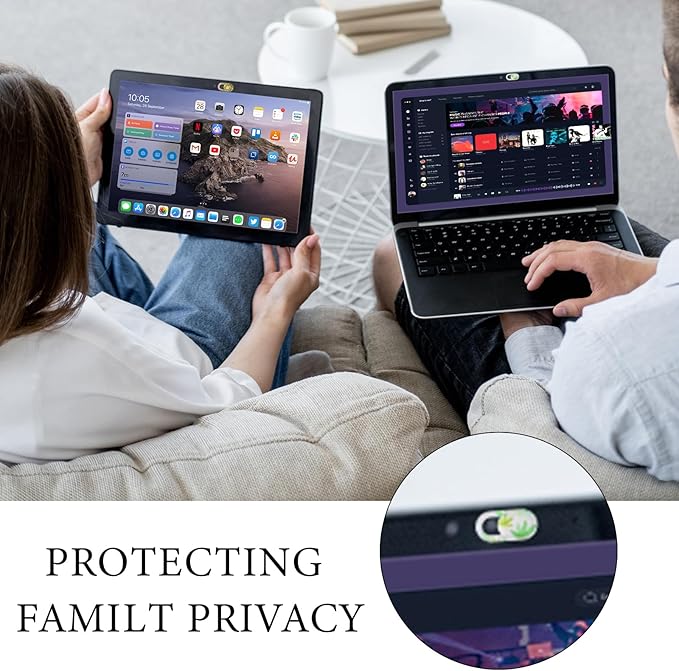 JIEYAO 6Pcs Laptop Camera Cover Slide Cute Flower, Ultra Thin Webcam Cover Slide Phone Camera Cover Computer Camera Cover Slide Blocker Slider Fits Laptop Desktop PC Tablet