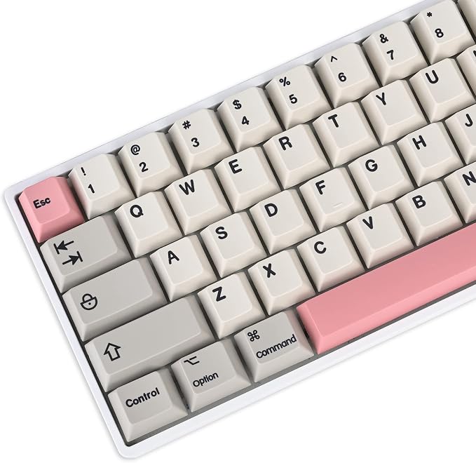 Cherry Profile PBT Keycaps 178 Key Set, Oil Proof Fade Resistant Keycaps Fit 60%/65%/75%/80%/TKL/100% Mechanical Keyboard (9009-Cherry)
