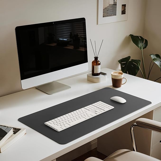 Jotsome Leather Desk Pad Mat, Non-Slip Desk Blotter Pad - Desk Protector for Office, Home, Laptop, and Desktop