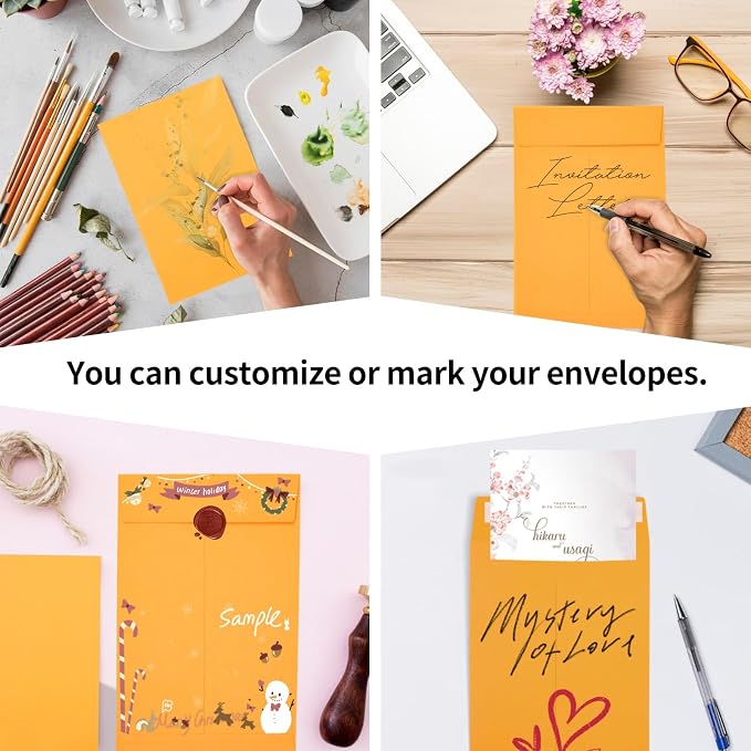 Joyberg 6x9 Envelopes Self Seal, Yellow Envelopes 6x9 Printable, Catalog Mailing Envelopes 6 x 9 Tear Resistant, Kraft Envelope for Mailing Letters, Documents, Photos, Invitation Cards