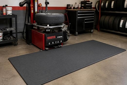Guardian 24040602 Air Step Anti-Fatigue Floor Mat, Vinyl, 4'x6', Black, Reduces Fatigue and discomfort, Can be Easily Cut to fit Any Space
