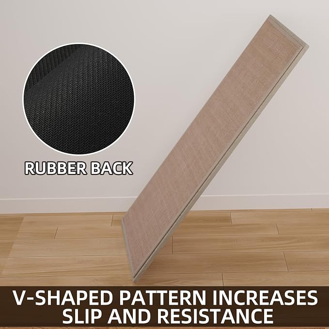 SUMLANS Kitchen Mat, Cushioned Non Slip Rugs for Kitchen Floor, Absorbent Runner Comfort Standing Mats Washable for Kit, Office, Home (Camel, 35.4"x71")