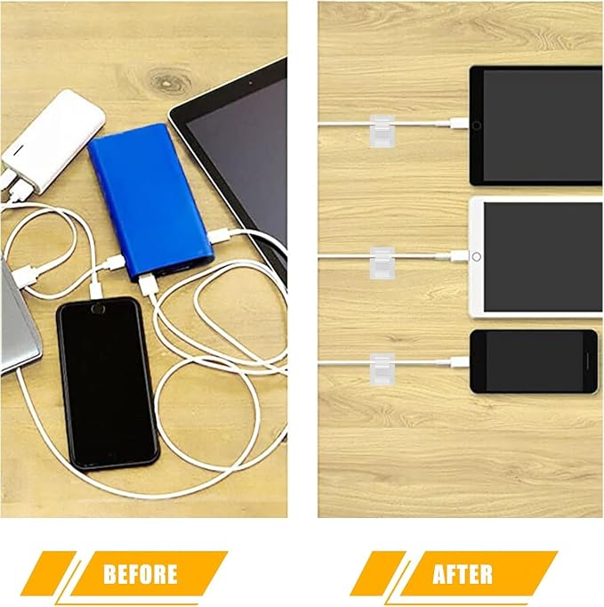 Viaky 30Pcs Self-Adhesive Cable Clips White,Adjustable Cable Organizer Clip | Reusable Nylon Cord Holder,Wire Clips Indoor Outdoor Desk Wall Wiring Wire Fixing Management for Cable Width 0.3''(8mm)