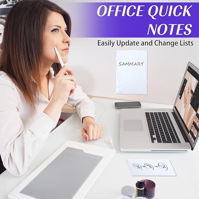 2 Pcs Dry Erase Board Sticker 8.3'' x 11.7'' Whiteboard Sticker Self-Stick Dry Erase Sheets Wallpaper Peel Stick New Stain Proof Dry Erase Stickers for Wall Desk Refrigerator Door Locker