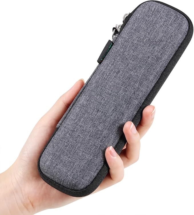 Small Pencil Case Holder for Pencils,Hard Pen Case for Executive Fountain Pens,Ballpoint Pens-Grey