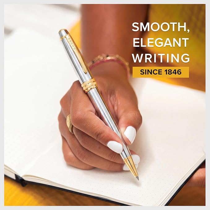 Cross Bailey Refillable Ballpoint Pen Presented in a Premium Gift Box - Medium Point, Black Ink, Medalist