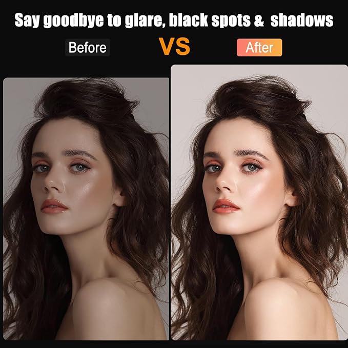 10.3" Ring Light with Tripod and Phone Holder, Selfie Ring Light with 51 Color Modes, Circle Lighting for iPhone, Dimmable LED Phone Ringlight with Stand for Makeup/Video Recording/Photography/TikTok