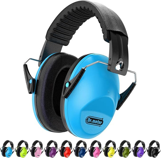 Ear Muffs for Noise Reduction: SNR27.4 Noise Cancelling Headphones for Kids Autism Sensory with Adjustable Headband - Kids Ear Protection for Monster Jam, Fireworks, Concerts, Air Shows