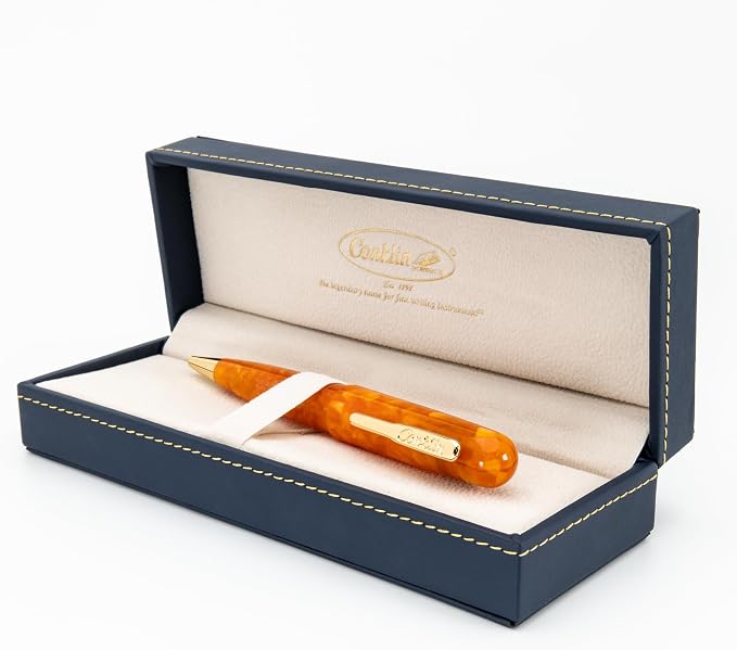 Conklin All American Gel Pen Sunburst Orange | Luxury Gel Pen with Refillable Ink | Bold Color, Smooth Writing, Elegant Design