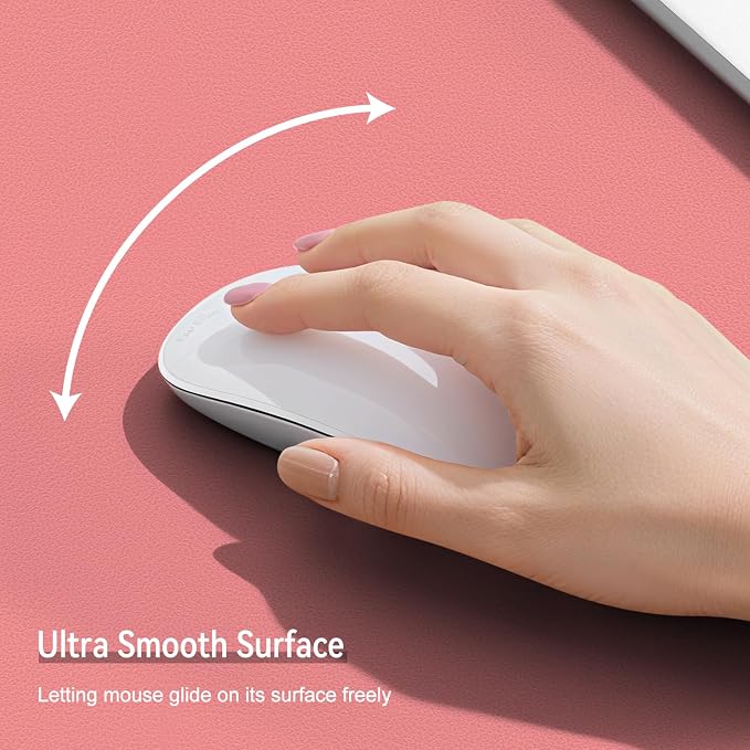 Dual Sided Leather Desk Mat - Waterproof Desk Pad - Ideal for Large Mouse Pad and Desk Mats on Top of Desks (Pink, 11"*8")