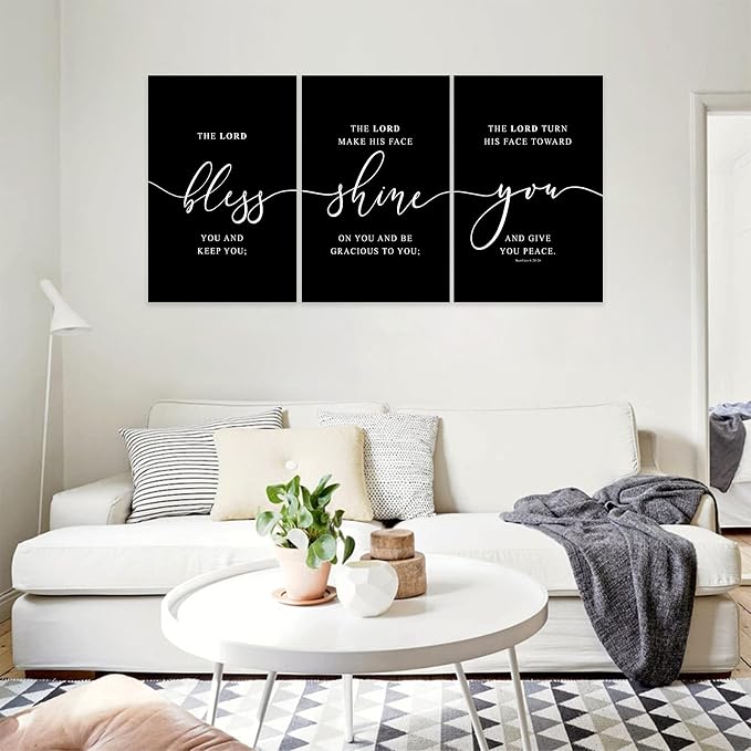Office Wall Art-3 Panel Motivational Canvas Art for Home Office, Positive Quote Wall Decor, Entrepreneur Words Poster Frame 24'x36'x3Pcs