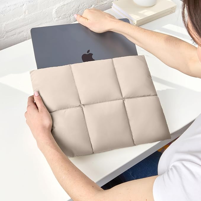 Vandel Puffy Laptop Sleeve 13 inch - 14 inch Waterproof Laptop Sleeve Case, Compatible with 13 inch MacBook Air/Pro 13 / MacBook Pro 14, iPad Pro 12.9, 13.3 in HP Dell, Air Case, Computer Bag Cover