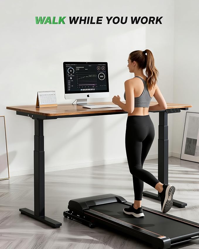 TOPSKY Dual Motor 3-Stage Standing Desk Frame, Electric Height Adjustable Sit Stand Desk Legs for DIY Table Tops up to 80” x 31.5”, 300 lb Heavy Duty Capacity with Memory Controller, Black Frame Only