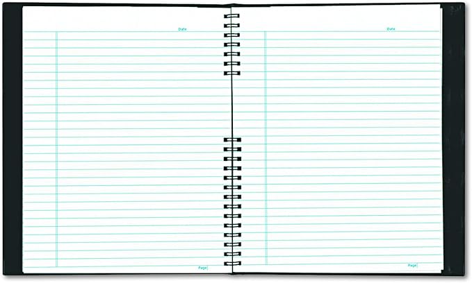 Blueline EcoLogix 100% Recycled NotePro Notebook, Black, 11 x 8.5 inches, 200 Pages (A10200E.BLK)