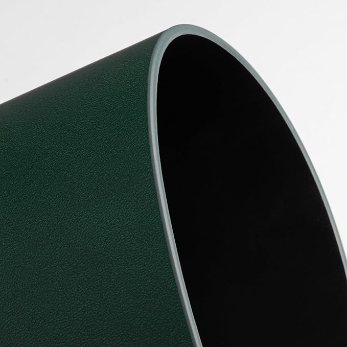 Nekmit Leather Desk Blotter Pad 17 x 12 Inches, Flat, Non-Slip, Waterproof, Green