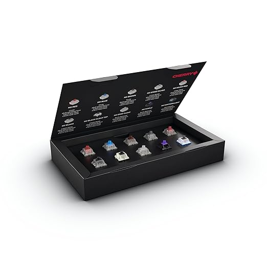CHERRY MX2A Experience Box, 10 Piece Sample Tester, Mechanical Keyboard Switches, for DIY, Hot Swap or Gaming Keyboard, for Testing and Getting to Know Them, Original CHERRY Quality