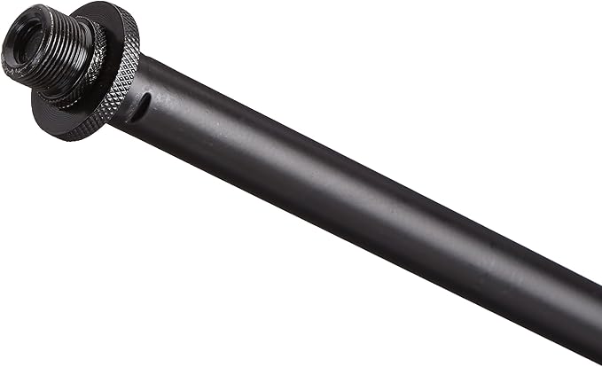 Amazon Basics Sturdy Portable Microphone Boom Arm Stand, Height Adjustable with Cable Management, Foldable Tripod Base, Up to 85.75", Black