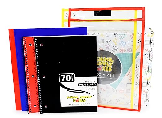 School Supply Boxes | Artistic Bundle (1 Box) | Back to School Essentials Kit for Students & Teachers | Includes Dry Erase Pocket Folders, Coloring Products, & Glue Products