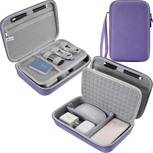 Hard Travel Electronic Organizer Case for MacBook Power Adapter Chargers Cables Power Bank Apple Magic Mouse Apple Pencil USB Flash Disk SD Card Hard Drive Waterproof Shockproof Accessories Bag Case