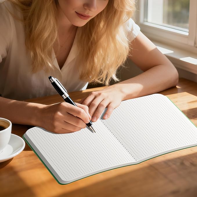 Large Colorful Dot Grid Notebook Journals Bulk with Thick Dotted Grid Paper, 60 Pages, 8.5x11 inch, Composition Diary Subject Notebooks Planner for Traveler Student Office, Journal Set, 12 Pack